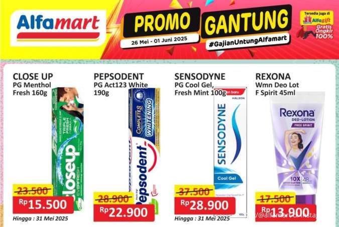 Promo JSM Alfamart Gantung 1 Juni 2025, Pepsodent dan Close Up Hemat Sampai Minggu