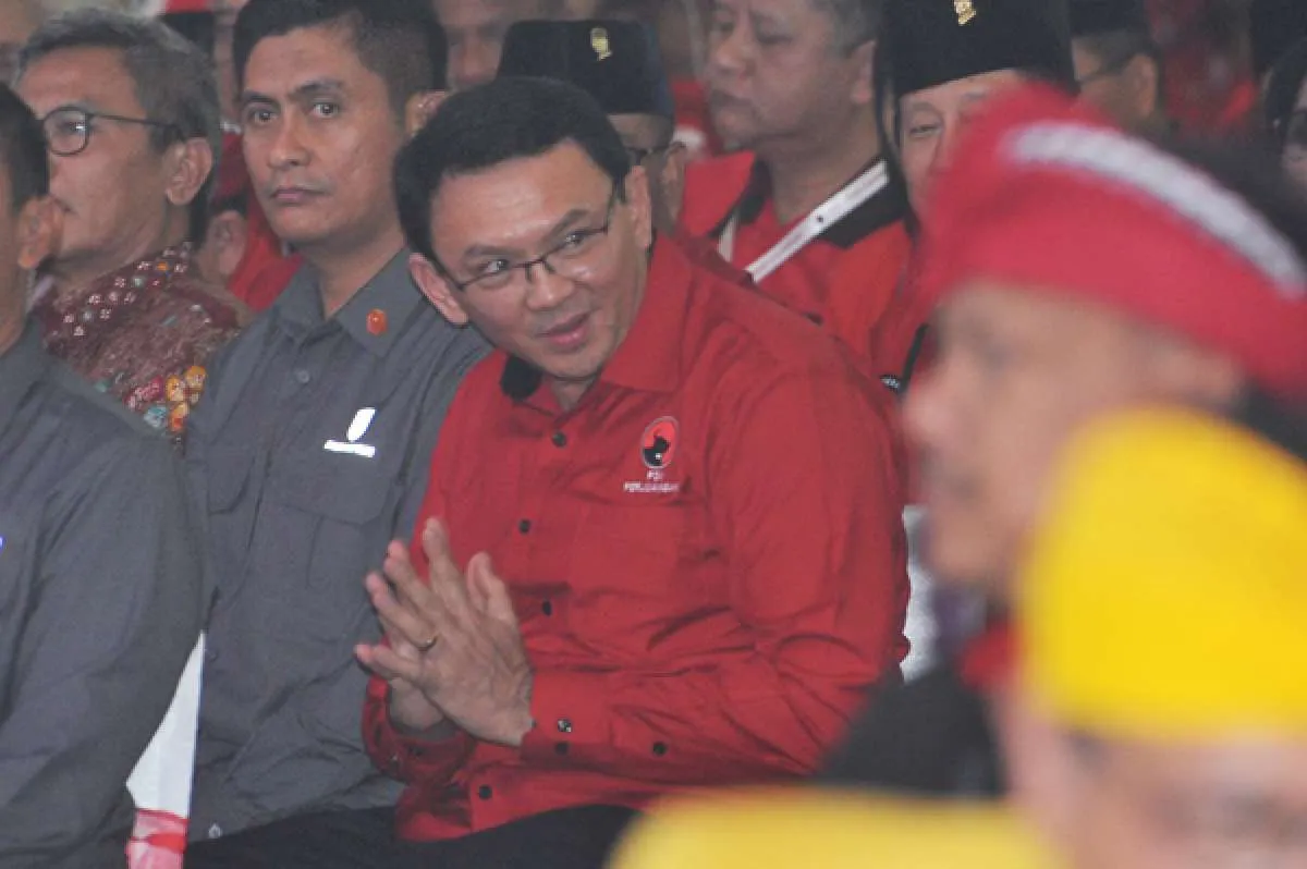 Ahok bahagia bertemu Prabowo di Kongres PDI Perjuangan 