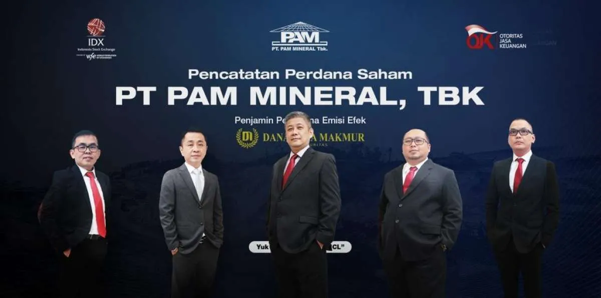 Melesat 35% pada perdagangan perdana, saham PAM Mineral (NICL) kena ARA