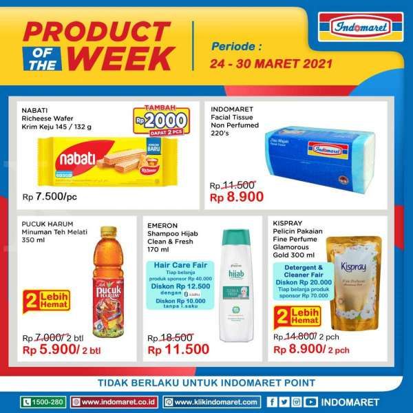 Promo Indomaret Product of The Week 24-30 Maret 2021