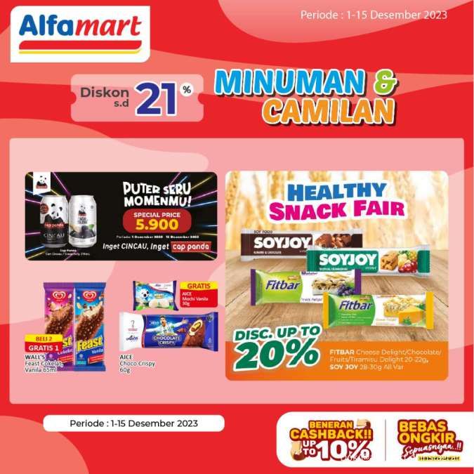 Promo Alfamart Terbaru Desember 2023 Snack Diskon 21%