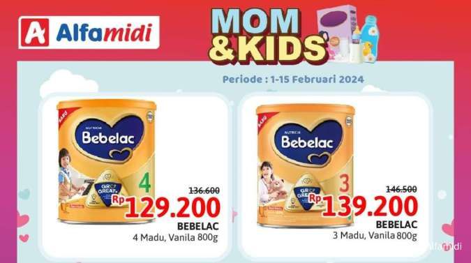 Promo Alfamidi Mom & Kids 1-15 Februari 2024, Harga Spesial untuk Susu dan Diapers