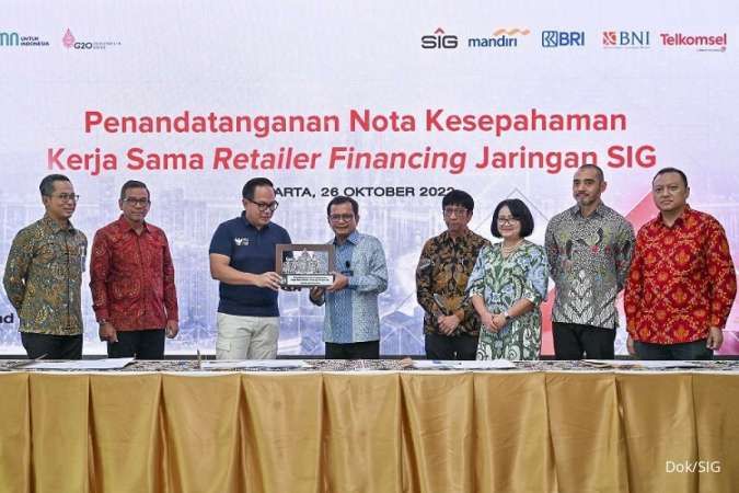 Fasilitasi Retailer SIG Kerja Sama dengan Bank Mandiri, BRI, BNI, Telkomsel & LinkAja