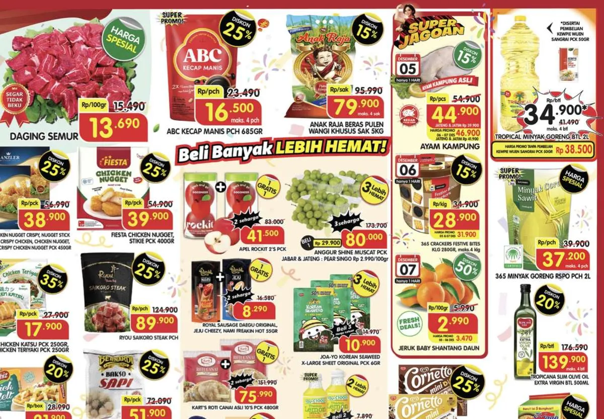 Promo Superindo Hari Ini 5-7 Desember 2025, Apel Rockit Beli 1 Gratis 1