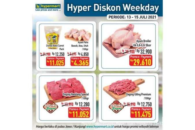 Promo Hypermart weekday 13-15 Juli 2021, Hyper Diskon terbaru! 