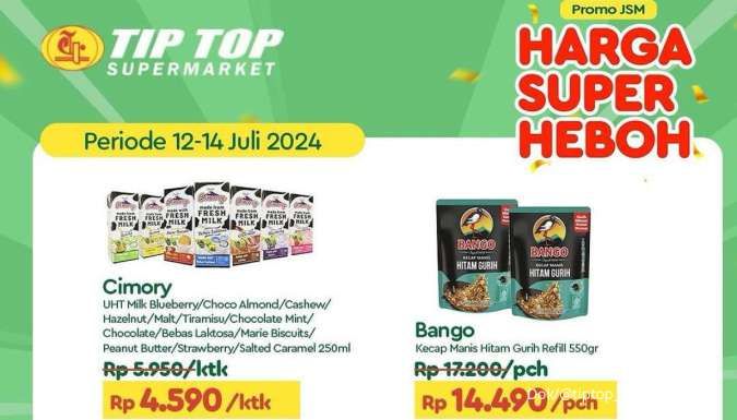 Promo JSM Tip Top Weekend 12-14 Juli 2024, Cimory UHT Milk Rp 4.500-an Saja