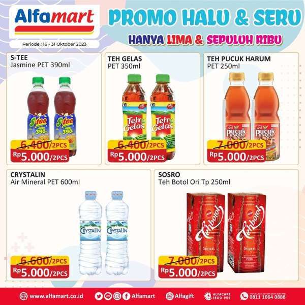 Promo Alfamart Terbaru Serba Rp 5.000 dan Rp 10.000 Berlaku 16-31 Oktober 2023