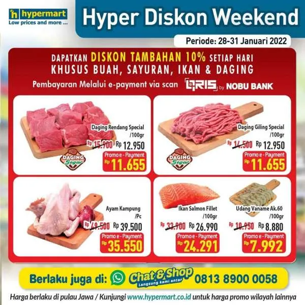 Promo Hypermart Hyper Diskon Weekend Periode 28-31 Januari 2022