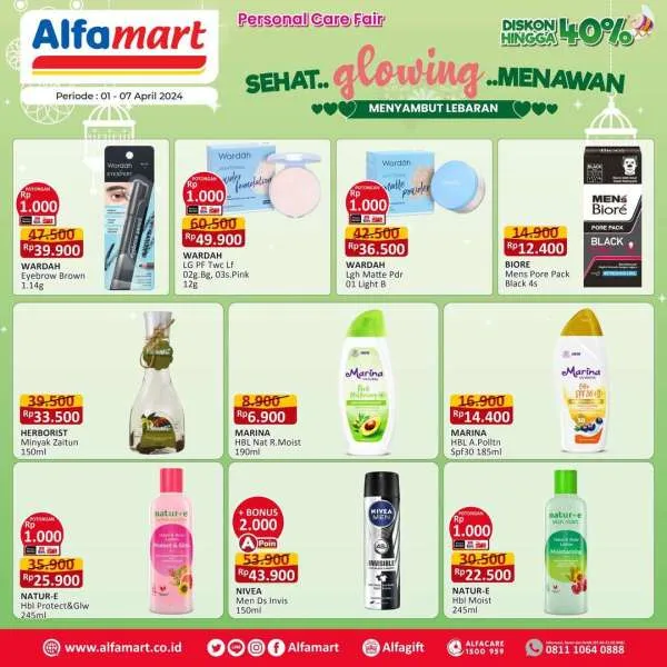 Promo Alfamart Beauty Fair Sambut Hari Raya Periode 1-7 April 2024