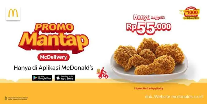 Promo McD Mantap Paket 5 Ayam