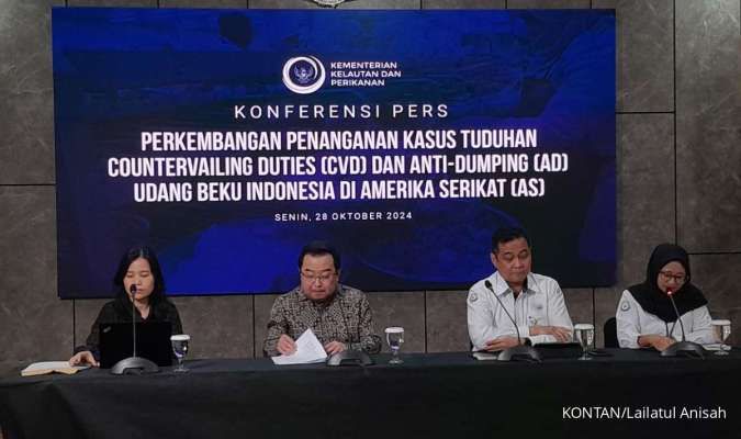 Perkembangan penanganan pelanggaran anti dumping dan Countervailing Duties (CVD) atau bea masuk penyeimbang udang beku di AS.