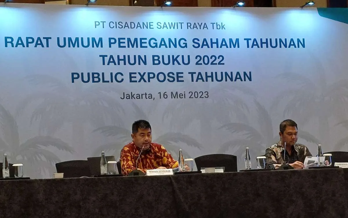 Cisadane Sawit Raya (CSRA) Sebut Bisnis Sawit Lebih Menantang pada 2023
