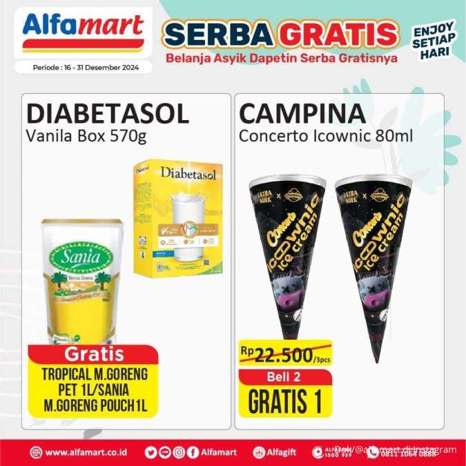 Promo Alfamart Serba Gratis 16-31 Desember 2024