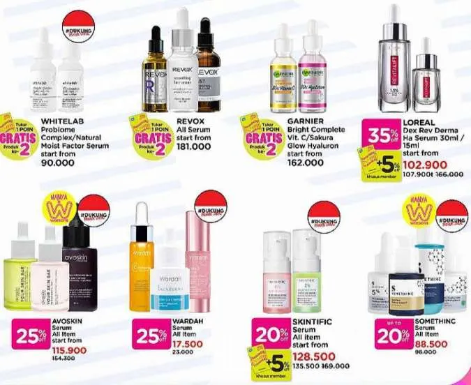 Promo Watsons Beauty Deals Diskon s/d 70% Periode 10-13 November 2022