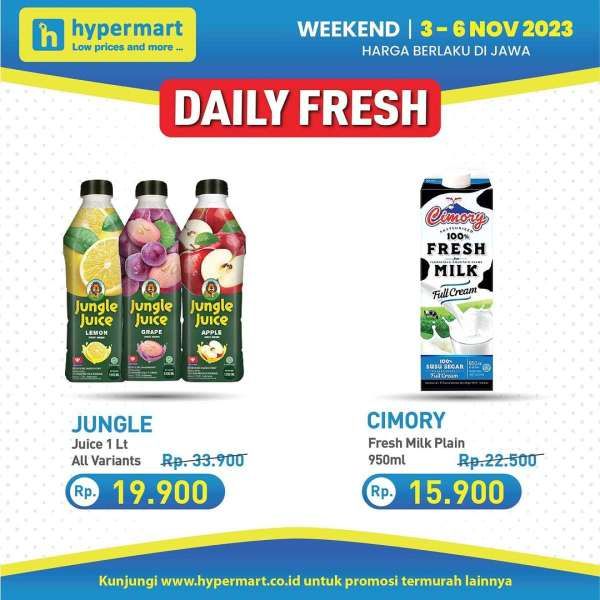 Katalog Promo JSM Hypermart Terbaru 3-6 November 2023, Promo Daily Fresh Akhir Pekan