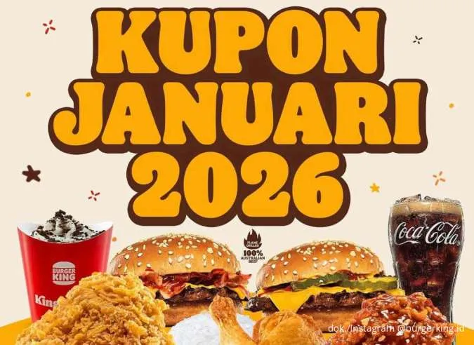 Dessert di Burger King Mulai Rp 5.000, Cek Promo Kupon Januari 2026 Ini