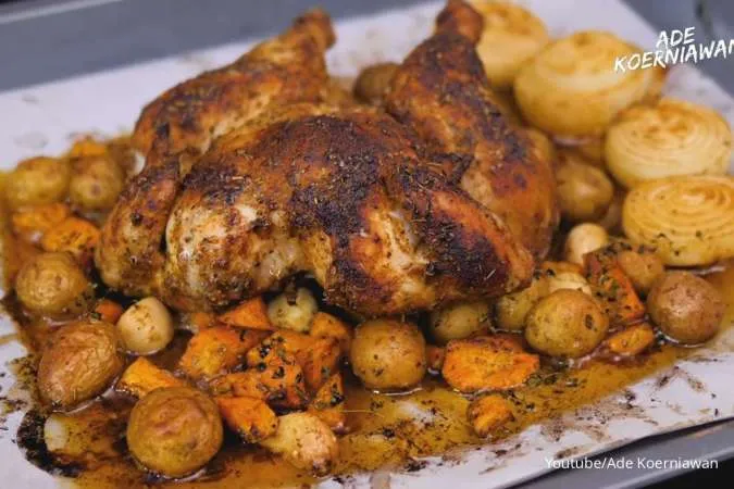 Roasted Chicken spesial Natal, Pengganti Menu Daging Kalkun