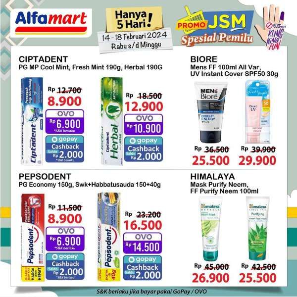 Promo JSM Alfamart Spesial Pemilu 14-18 Februari 2024