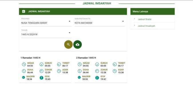 Jadwal Buka Puasa Hari Ini (13/3) Kota Mataram Ramadan 2024 dari Kemenag