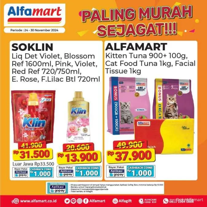 Promo Alfamart Paling Murah Sejagat Periode 24-30 November 2024