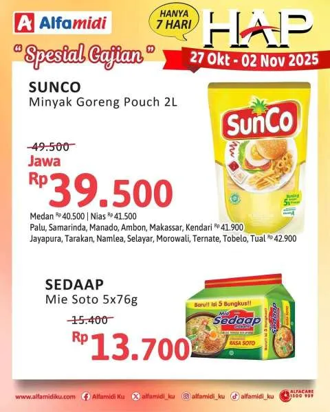 Promo Alfamidi Hemat Satu Pekan Periode 27 Oktober-2 November 2025