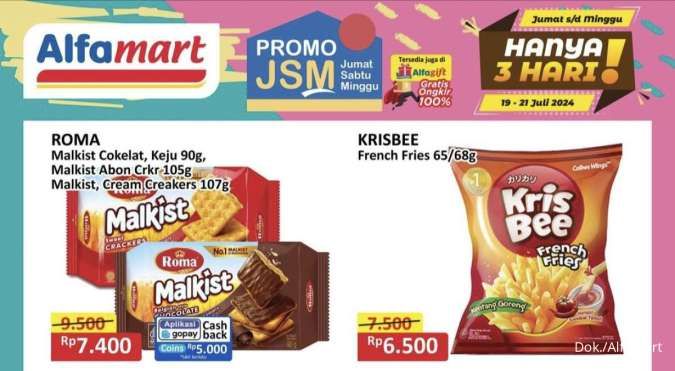 Promo JSM Alfamart Periode 19-21 Juli 2024, Aneka Camilan Harga Ekonomis