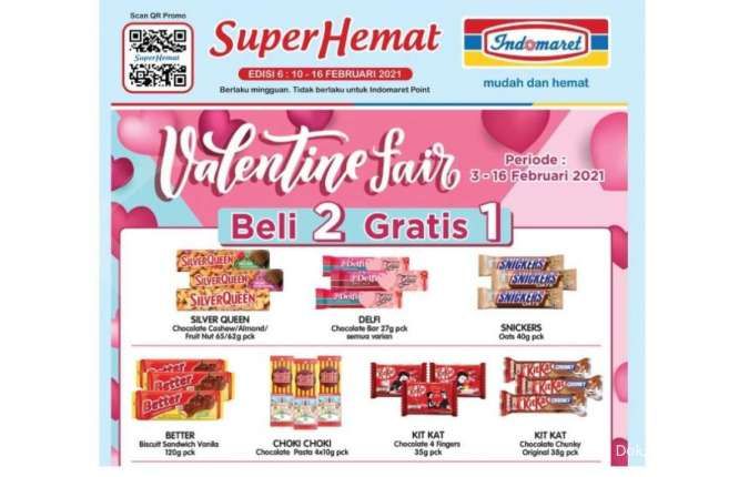 Promo Indomaret terbaru 10-16 Februari 2021, diskon Valentine!