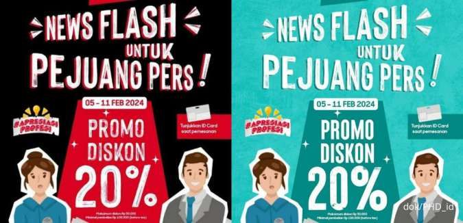 Promo Apresiasi Profesi di Pizza Hut & PHD, Diskon 20% untuk Pers 5-11 Februari 2024