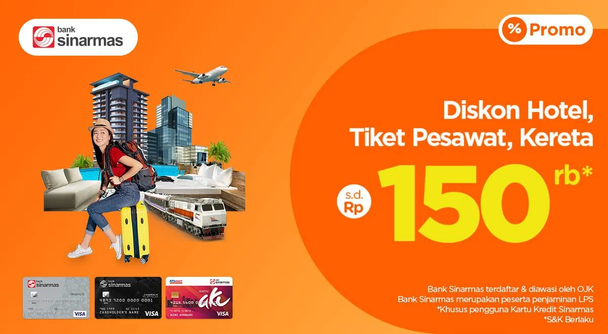 Manfaatkan Promo Kartu Kredit Sinarmas Dapat Diskon Produk PegiPegi Rp 150.000