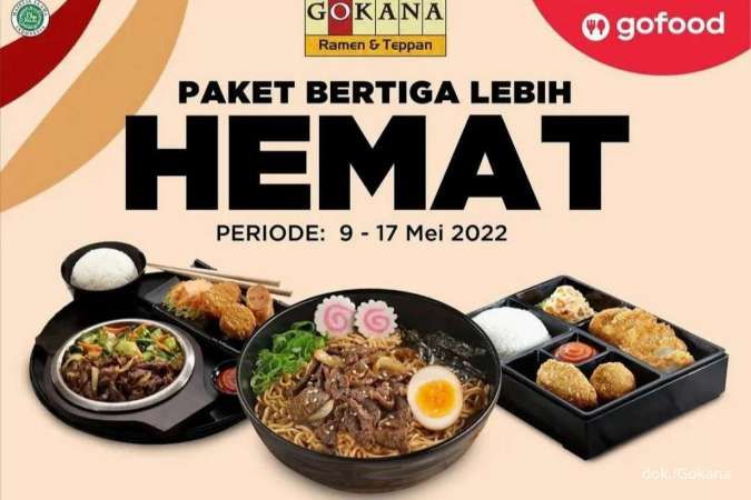 Promo Gokana 9-17 Mei 2022, Paket Ramen, Bento, dan Beef Teriyaki Diskon Banyak
