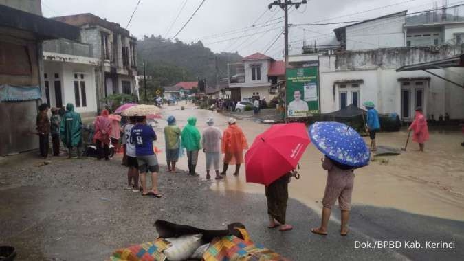 Lebih dari 13 Ribu Warga Kerinci Terdampak Banjir, Genangan Berangsur Surut