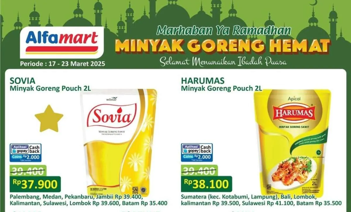 Promo Minyak Goreng Weekend Ramadan, Potongan Harga di Alfamart Berakhir Hari Ini