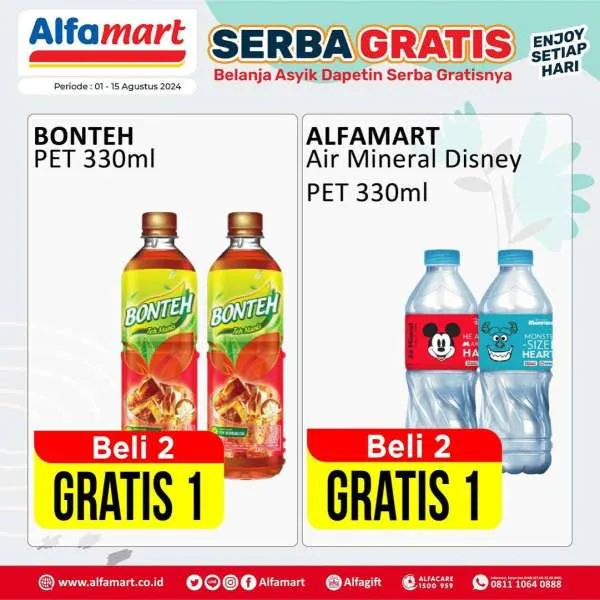 Promo Alfamart Serba Gratis Periode 1-15 Agustus 2024