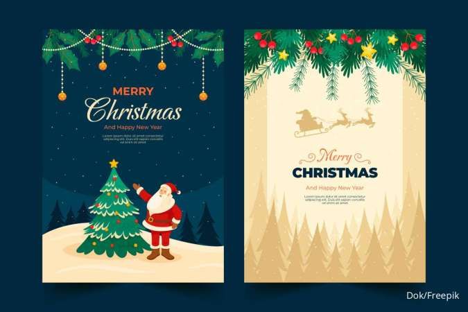28 Kartu Ucapan Natal dan Tahun Baru 2024 Desain Keren, Download Gratis di Sini