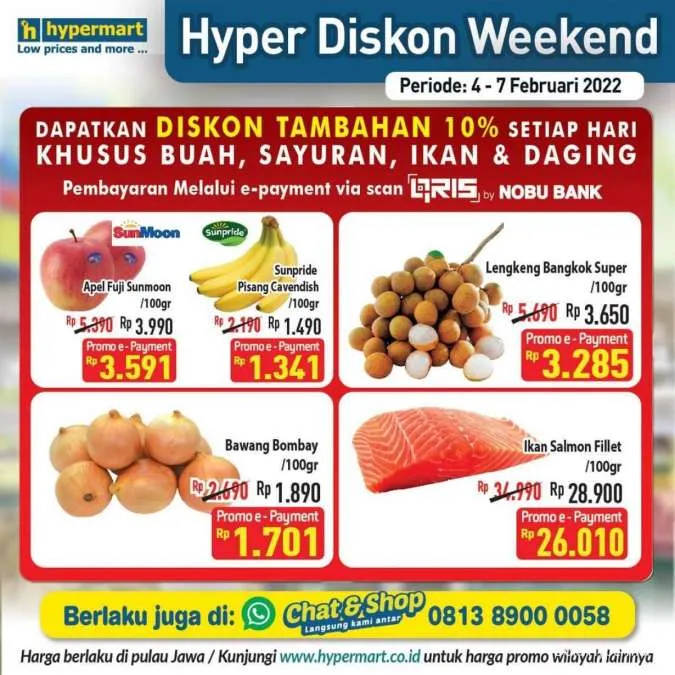 Promo Hypermart Hyper Diskon Weekend Periode 4-7 Februari 2022