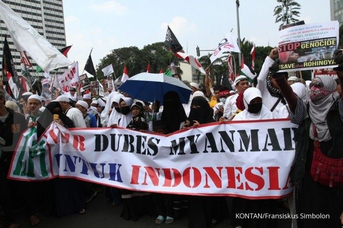 Jakarta diramaikan belasan aksi unjuk rasa