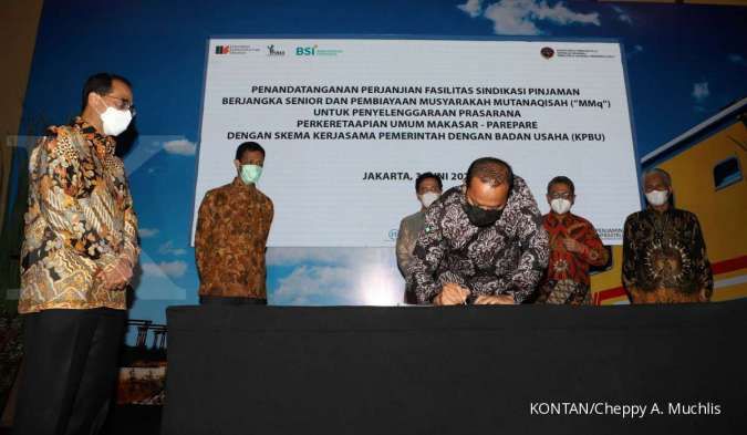 BSI salurkan pembiayaan sindikasi Rp 693,83 miliar untuk rel KA Makassar-Parepare