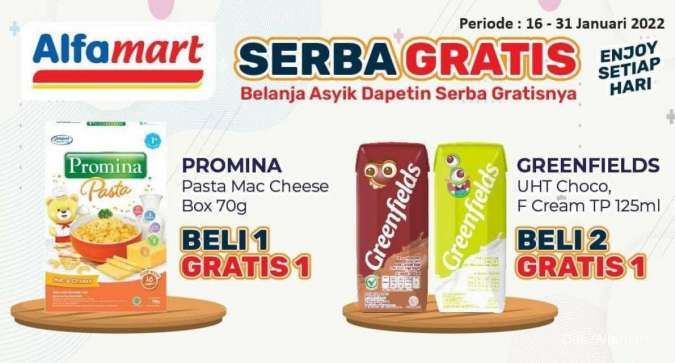 Jangan Lewatkan! Manfaatkan Promo Alfamart Beli 1 Gratis 1 hingga Akhir Januari 2022