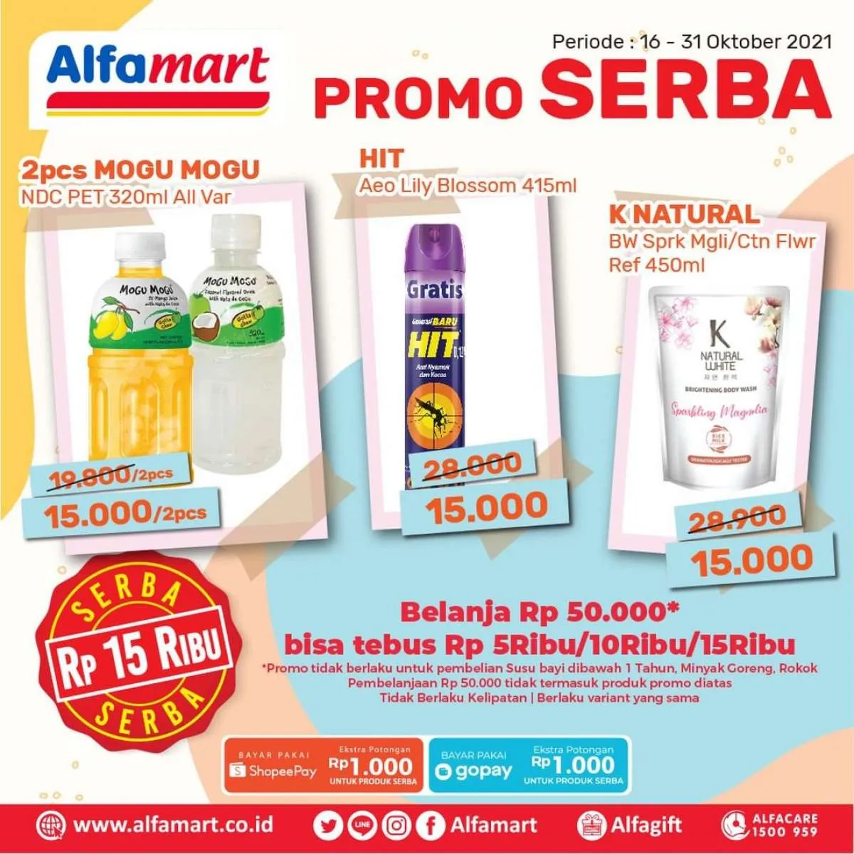 Promo Alfamart Terbaru, Dapatkan Berbagai Produk Serba Rp 5.000 hingga Rp 15.000