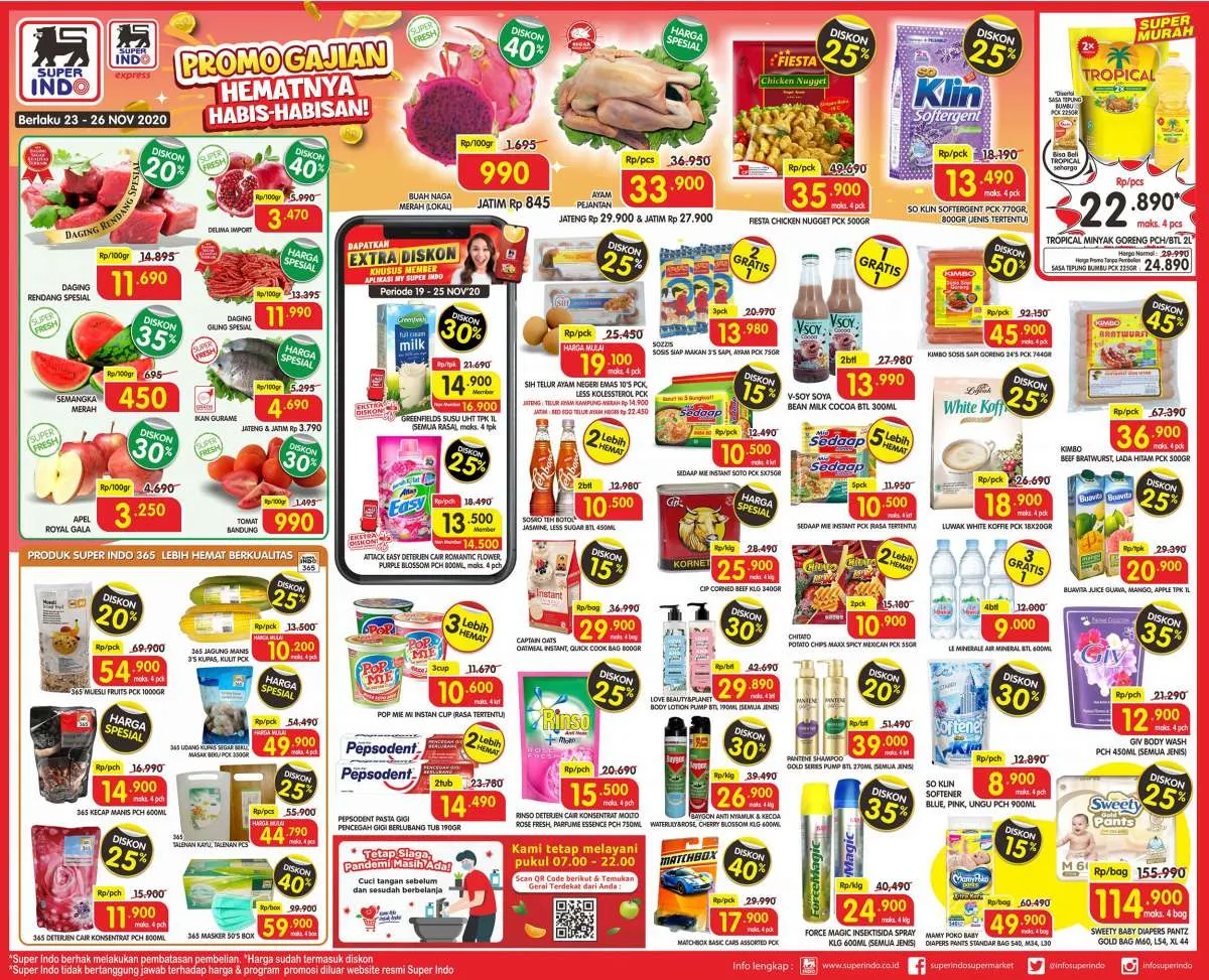 Promo Superindo weekday hari ini 23 November 2020, ada diskonan baru!