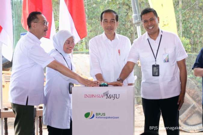 Presiden Jokowi Groundbreaking Kantor BPJS Ketenagakerjaan di IKN