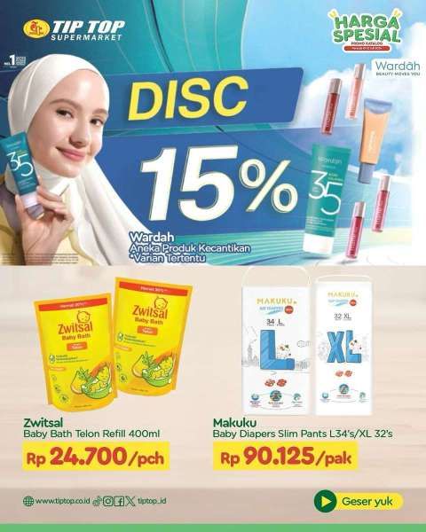 Promo Tip Top 1-15 Juli 2024 Harga Spesial