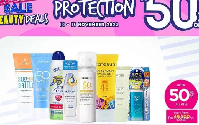 Promo Watsons Beauty Deals Diskon s/d 70% Periode 10-13 November 2022