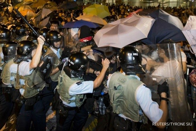Demonstran blokir kantor pemerintahan Hong Kong