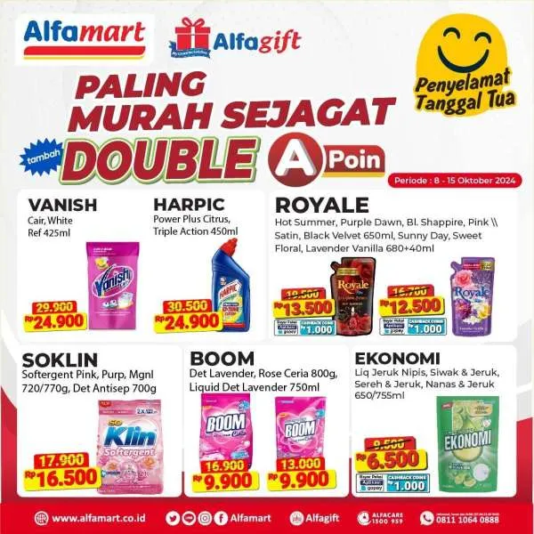 Promo Alfamart Paling Murah Sejagat Periode 8-15 Oktober 2024