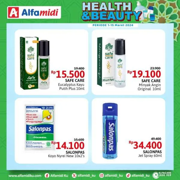 Promo Alfamidi Health & Beauty Periode 1-15 Maret 2024