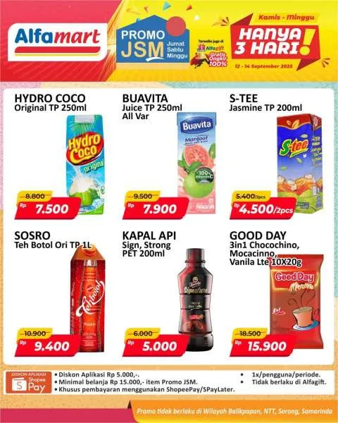Promo JSM Alfamart Periode 12-14 September 2025