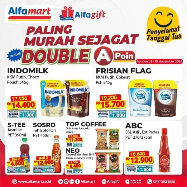 Promo Alfamart Paling Murah Sejagat Periode 8-15 November 2024