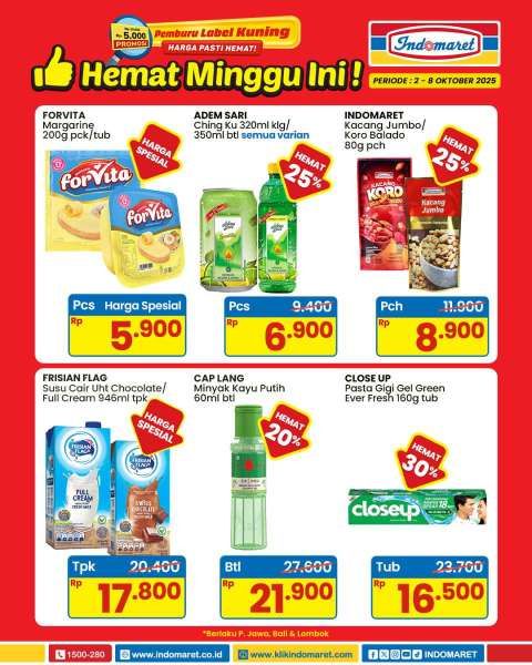 Promo Indomaret 2-8 Oktober 2025 Hemat Minggu Ini