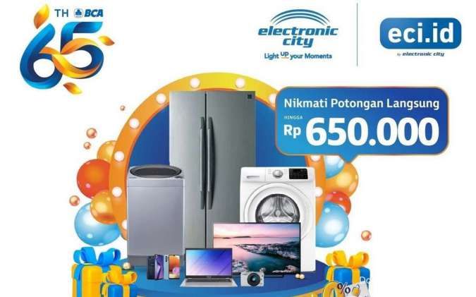 Promo HUT BCA di Electronic City, Dapatkan Potongan Harga hingga Rp 650.000